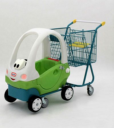 Тележка детская автомобиль для супермаркета DAMIX KID-CAR 110 S купить в интернет магазине | M555.com.ua
