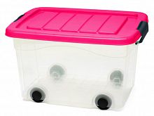 Контейнер для зберігання 40 л ROLLER BOX Малиновий