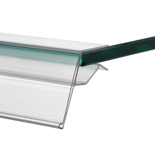 Ценникодержатель для стеклянных полок GLSD 1.000 мм купить в интернет магазине | M555.com.ua