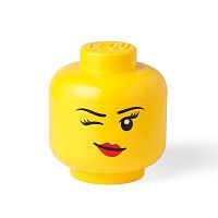 Контейнер для хранения большая голова девочки LEGO® - подмигивание купить в интернет магазине | M555.COM.UA