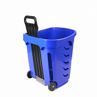 Кошик для покупців 38 л на 2 колесах з телескопічною ручкою EasyShopper
