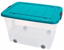 Контейнер для зберігання 60 л ROLLER BOX Бірюзовий