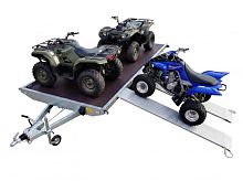 Причіп для перевезення 2 квадроциклів або UTV WIOLA 2 Quads/UTV ST2 800 - 1800 кг.