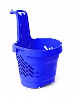 Кошик для покупців 68 л на 4 колесах з ручкою GenPlus 360º