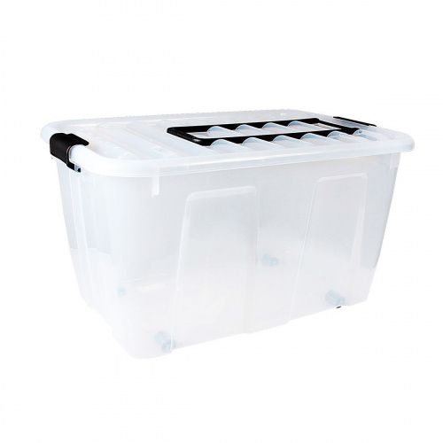Ящик-контейнер 70 л пластиковый с крышкой пищевой Plast Team Home Box 70 l купить в интернет магазине | M555.COM.UA