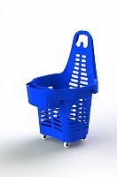 Кошик для покупців 50 + 5 л на 4 колесах (2 + 2) з ручкою Gendouble - Push & Pull