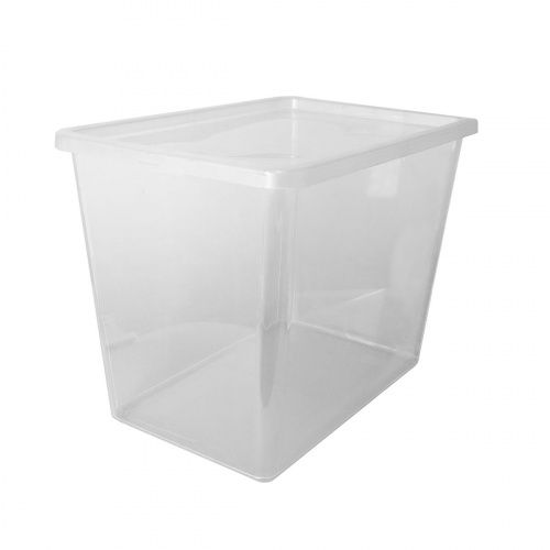 Ящик-контейнер 80 л Plast Team Basic box 80 л пластиковый с крышкой пищевой купить в интернет магазине | M555.COM.UA