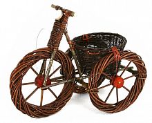 Плетеная подставка для цветов "Велосипед" v.2 40X25 купить в интернет магазине | M555.COM.UA