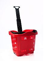 Кошик для покупців 43 л на колесах з телескопічною ручкою Genslide