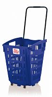 Кошик для покупців 52 л на 4 колесах (2-360º + 2-180º) з телескопічною ручкою SHOP & ROLL 52L 4 WHEELS