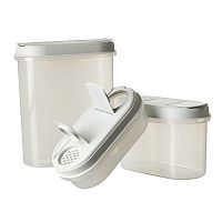 Диспенсеры для сыпучих продуктов с крышками Plast Team Dispenser Box 3 шт купить в интернет магазине | M555.COM.UA