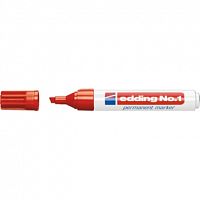 Специальный перманентный маркер Edding N.1 Красный купить в интернет магазине | M555.com.ua
