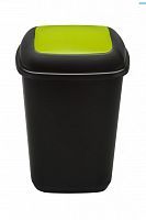 Сміттєвий бак для сортування сміття з плаваючою кришкою 28 л QUATRO BIN GLASS