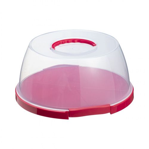 Контейнер для торта с ручкой Plast Team Cake box w/handle red купить в интернет магазине | M555.COM.UA