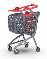 Покупательская тележка пластиковая Rabtrolley TWINST Basket 86 л