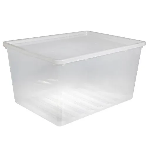 Ящик-контейнер 134 л Plast Team Basic box 134  л пластиковый с крышкой пищевой купить в интернет магазине | M555.COM.UA