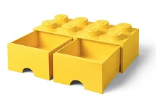 Восьмиточечный контейнер с двумя выдвижными ящиками Х8 LEGO® Stud Brick Drawer купить в интернет магазине | M555.COM.UA