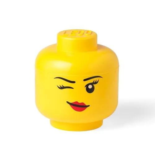 Контейнер для хранения средняя голова девочки LEGO® - подмигивание купить в интернет магазине | M555.COM.UA