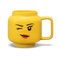 Керамическая кружка LEGO® 530 ml Ярко-желтый — Подмигивающая девочка купить в интернет магазине | M555.COM.UA