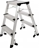 Стремянка на колесах для выкладки товара TWIN MINI 3-Step Ladder купить в интернет магазине | M555.com.ua